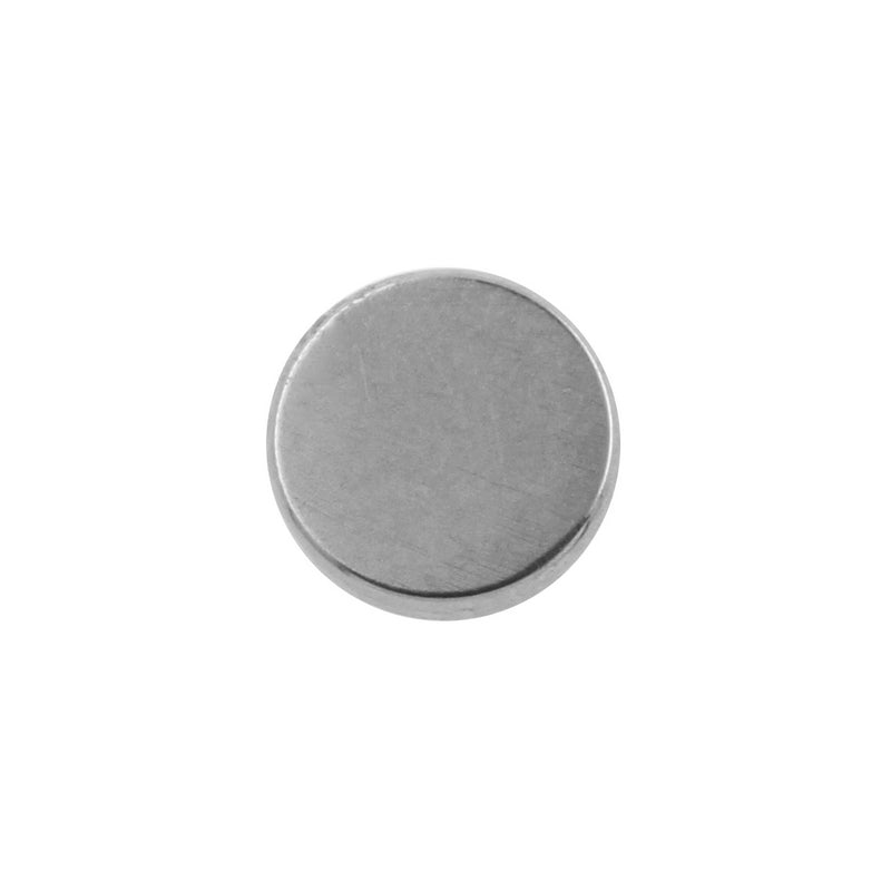 Titanium Flat Disc Silver