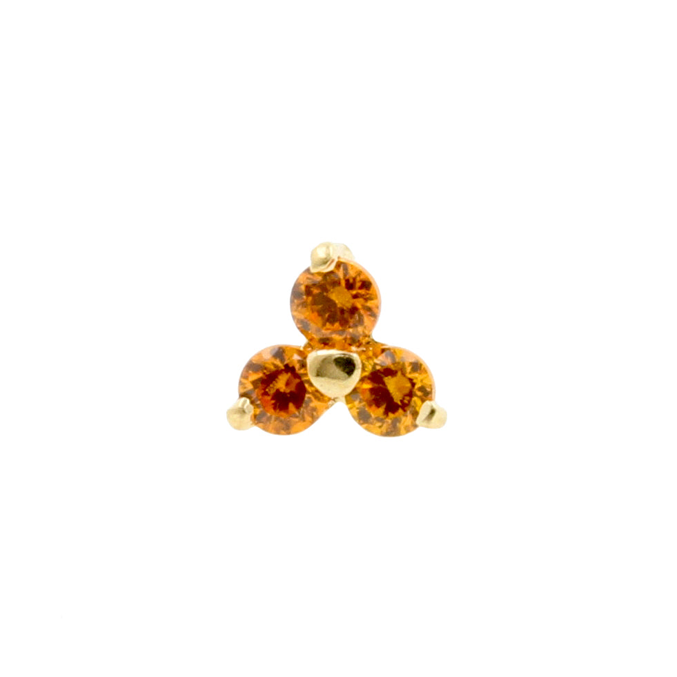 18 Karaats Goud Microdermal Trinity Met Zirkonia