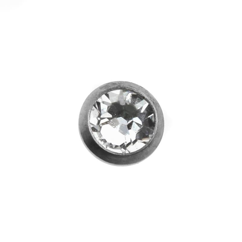 Titanium Disc Met Kristal Clear