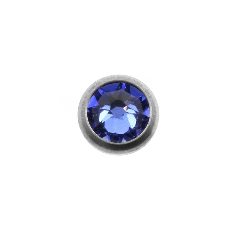 Titanium Disc Met Kristal Sapphire