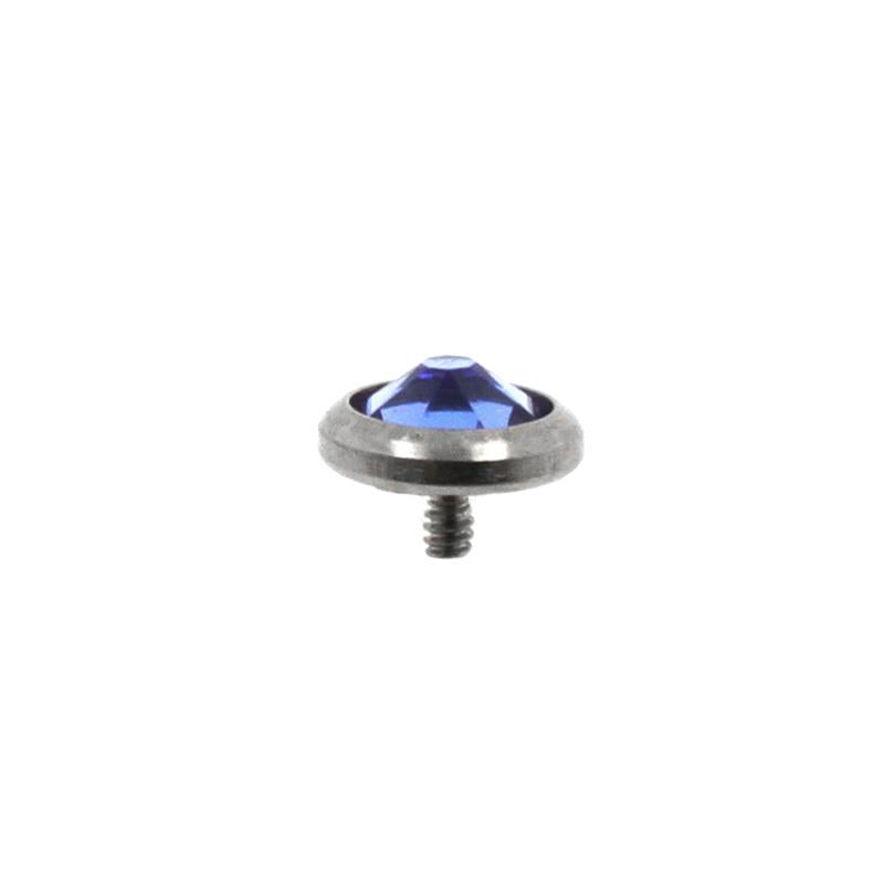 Titanium Disc Met Kristal Sapphire