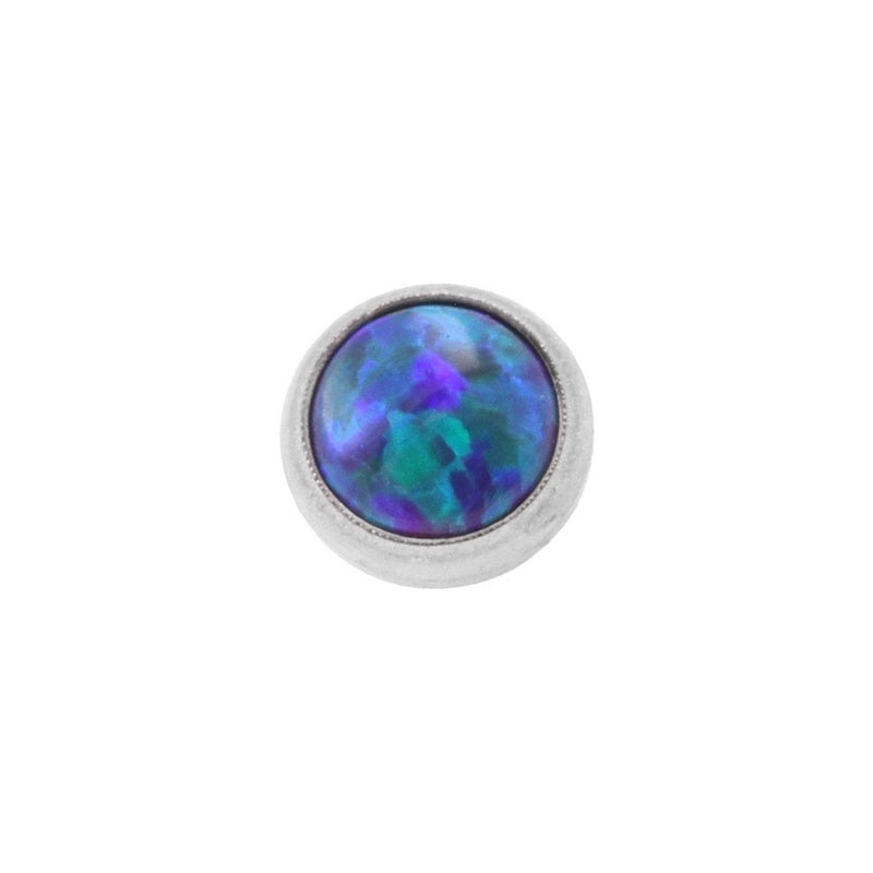 Titanium Cabochon Opaal Disc Black Opal