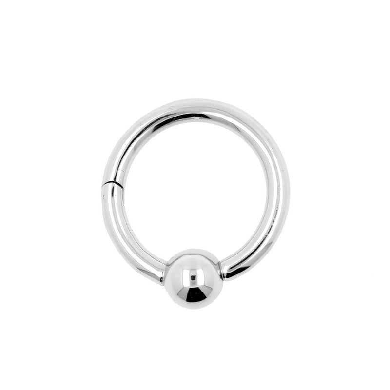 Chirurgisch Stalen Ball Closure Click Ring Zilver