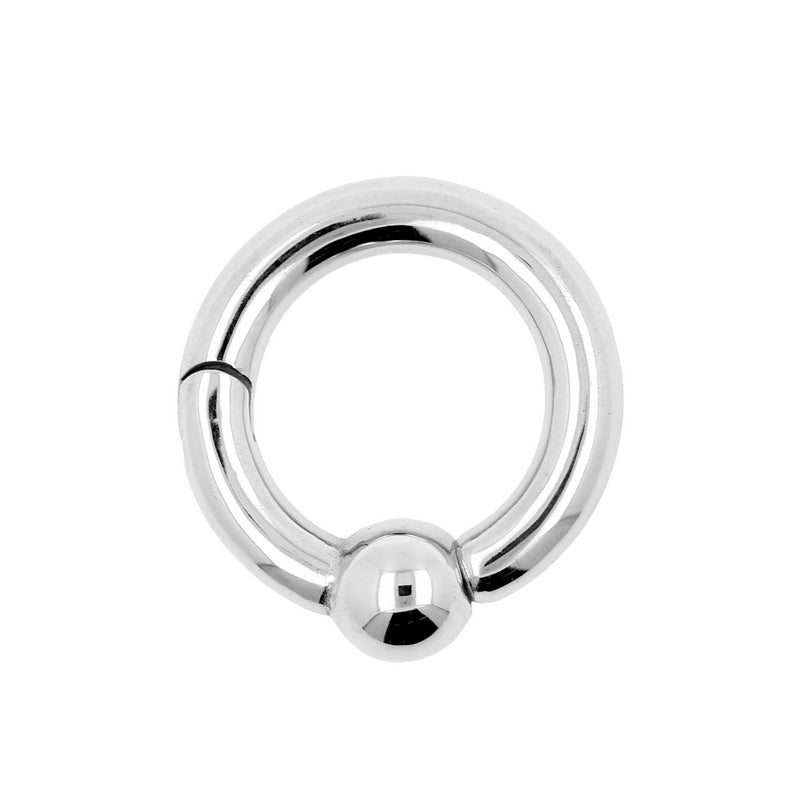 Chirurgisch Stalen Ball Closure Click Ring Zilver