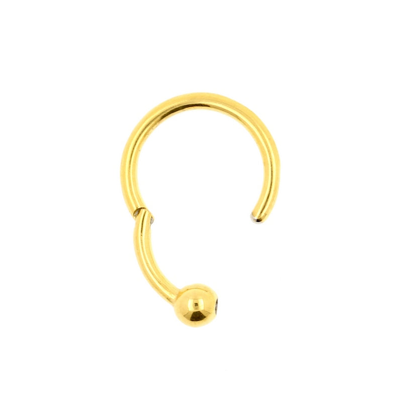 Chirurgisch Stalen Ball Closure Click Ring Goud