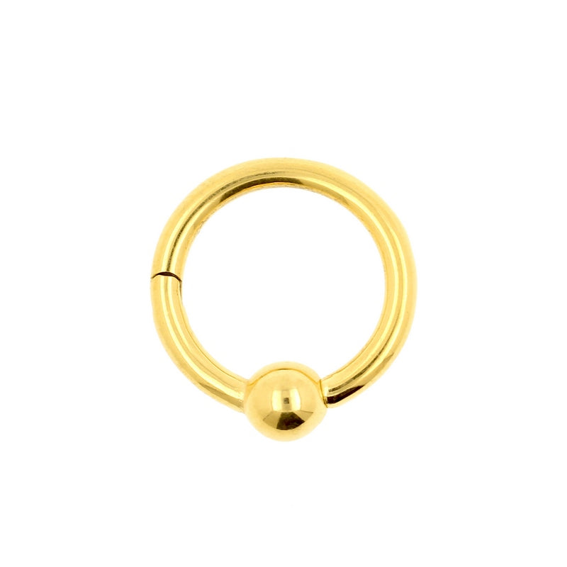 Chirurgisch Stalen Ball Closure Click Ring Goud