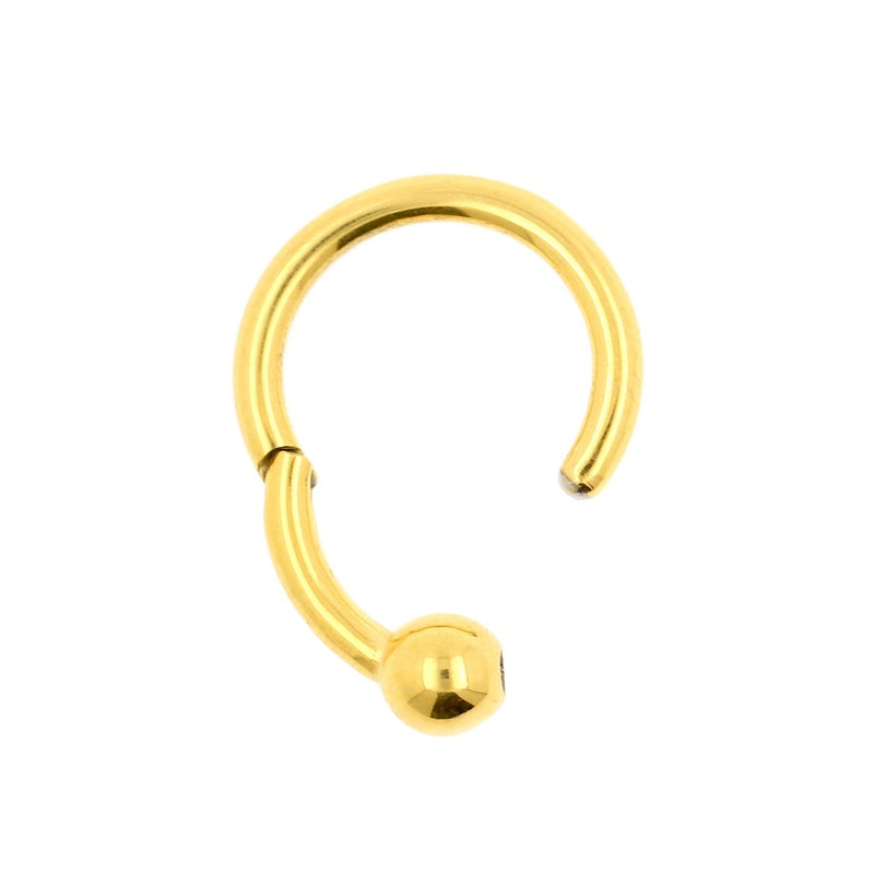 Chirurgisch Stalen Ball Closure Click Ring Goud