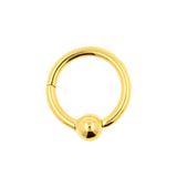 Chirurgischer Stahl Ball Closure Click Ring Gold