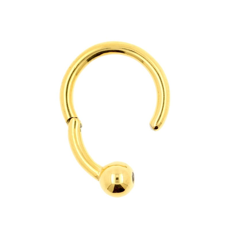 Chirurgisch Stalen Ball Closure Click Ring Goud