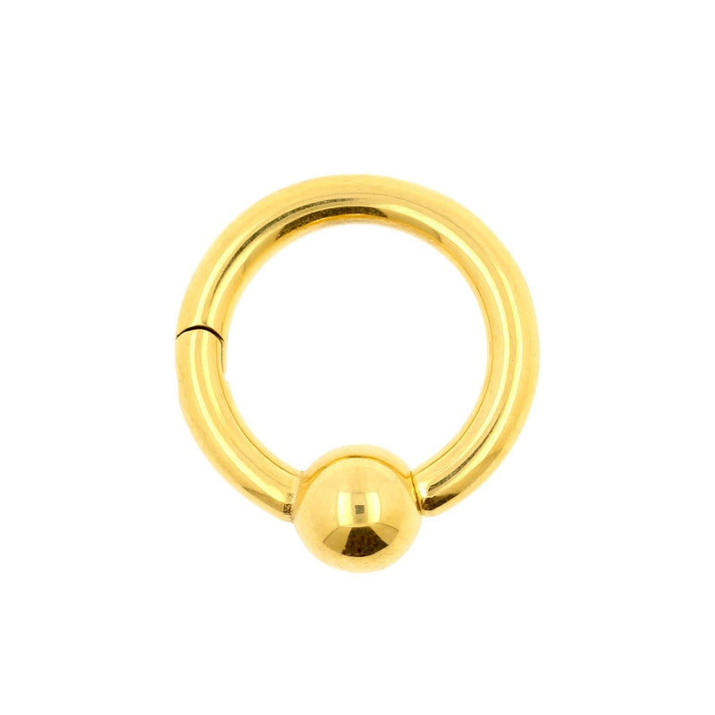 Chirurgisch Stalen Ball Closure Click Ring Goud