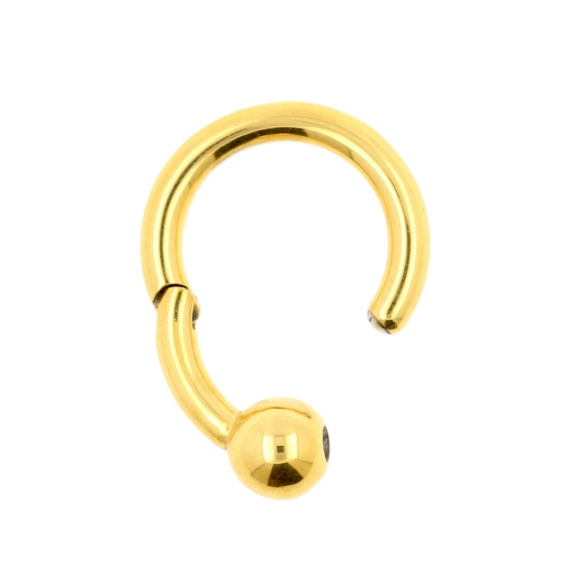 Chirurgisch Stalen Ball Closure Click Ring Goud