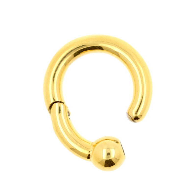 Chirurgisch Stalen Ball Closure Click Ring Goud