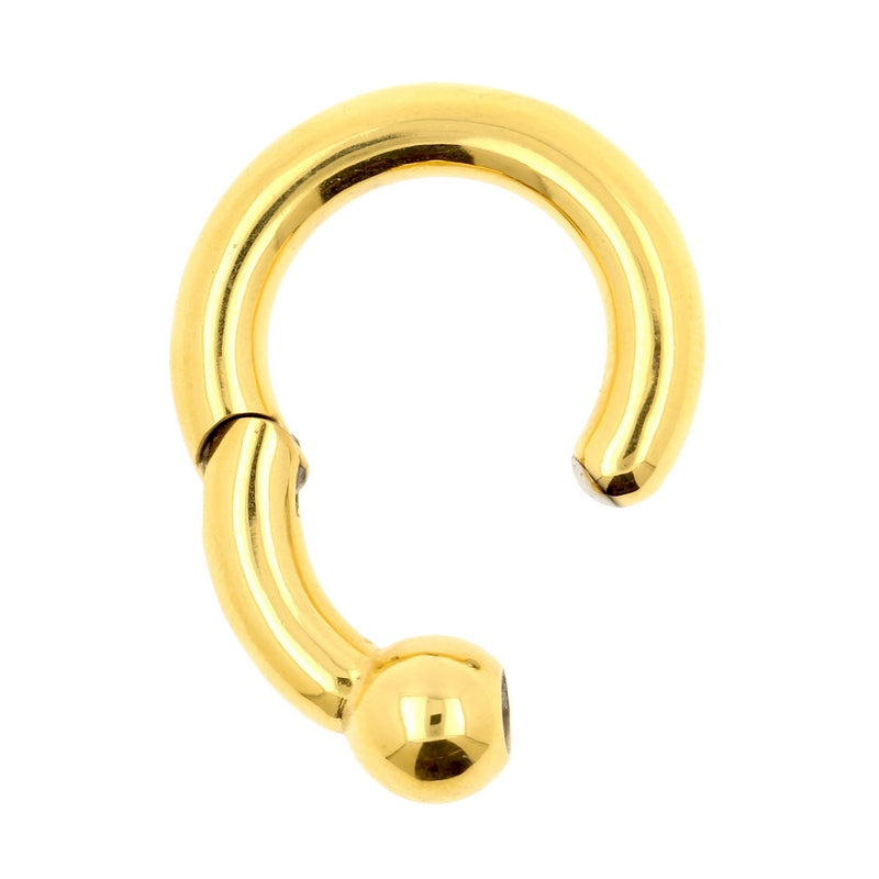 Chirurgisch Stalen Ball Closure Click Ring Goud