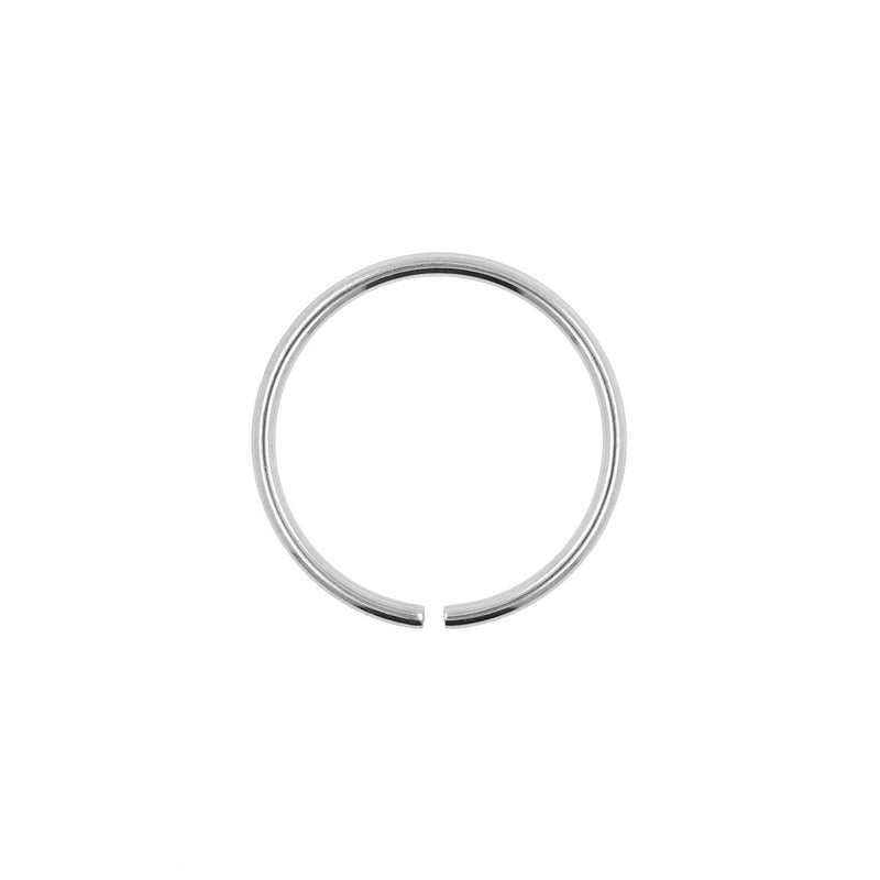 Surgical Steel Continuous Ring Silver