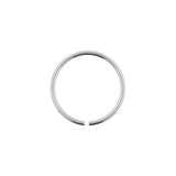 Surgical Steel Continuous Ring Silver
