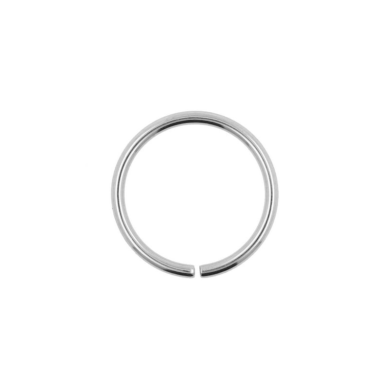 Surgical Steel Continuous Ring Silver