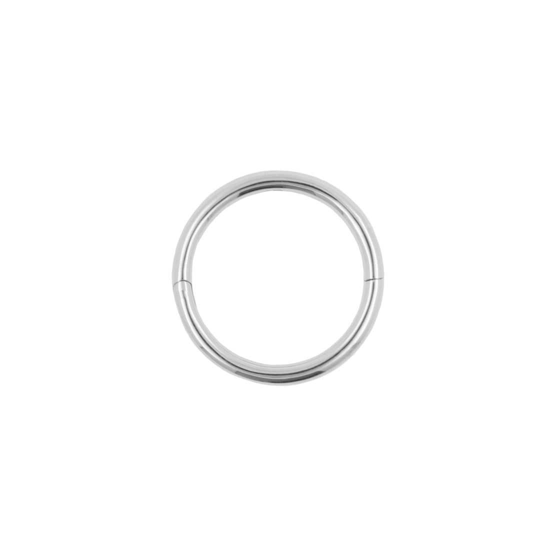 Nikkelvrij Staal Click Ring met Wave Lock Zilver