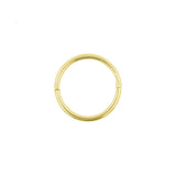 Nikkelvrij Staal Click Ring met Wave Lock Goud
