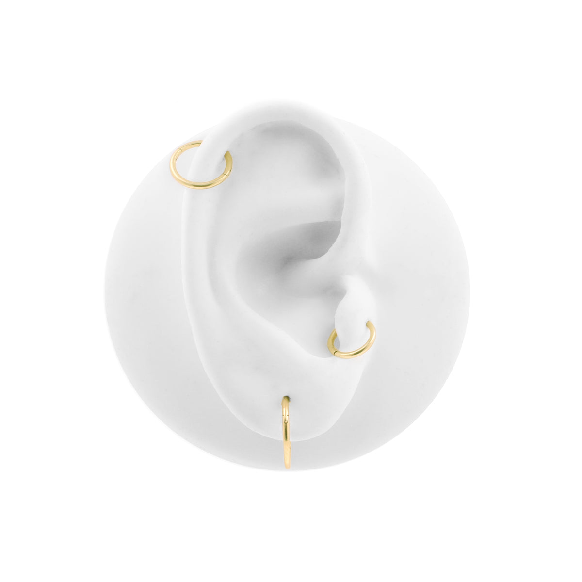 Nikkelvrij Staal Click Ring met Wave Lock Goud