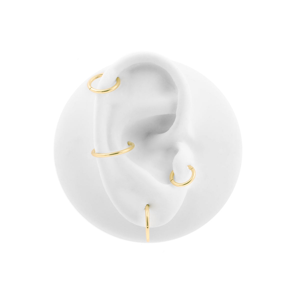 Nikkelvrij Staal Click Ring met Wave Lock Goud