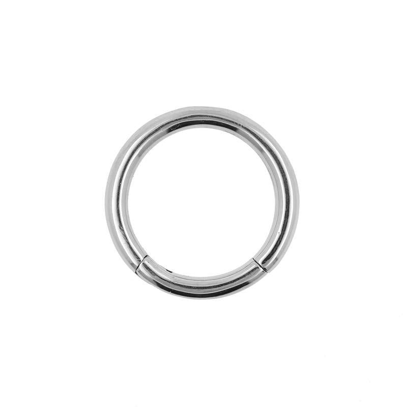Surgical Steel Click Ring Silver