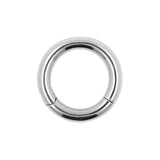 Chirurgisch Stalen Click Ring Zilver
