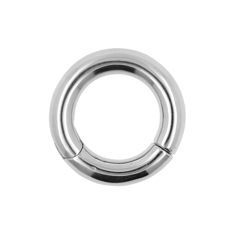 Surgical Steel Click Ring Silver