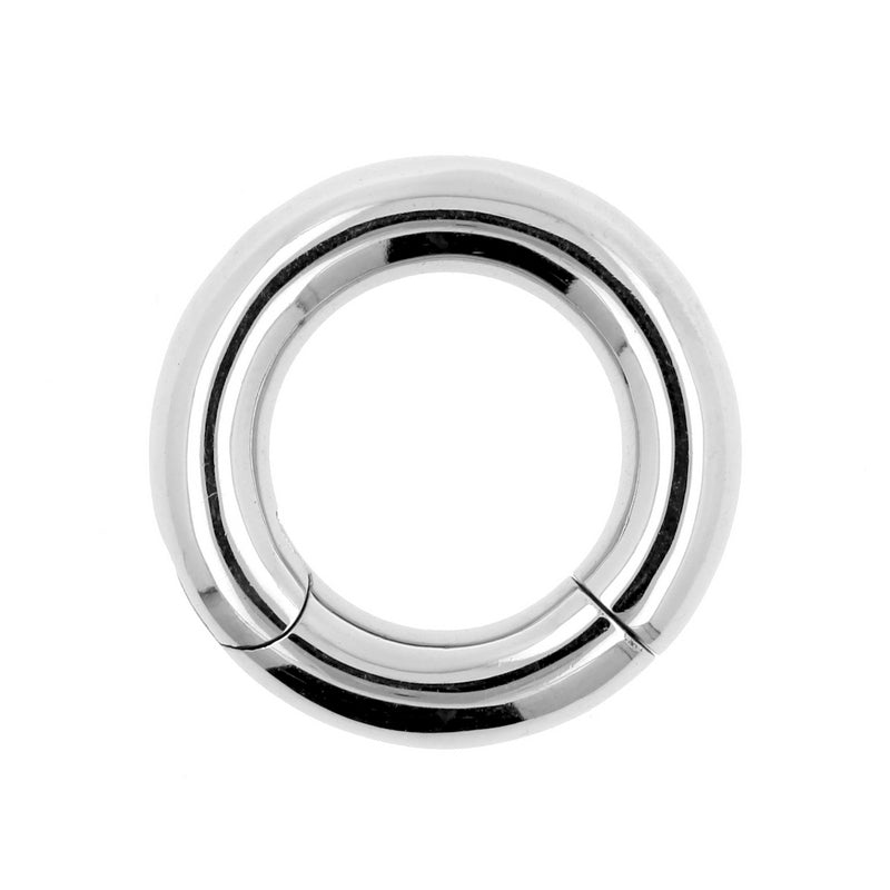 Surgical Steel Click Ring Silver