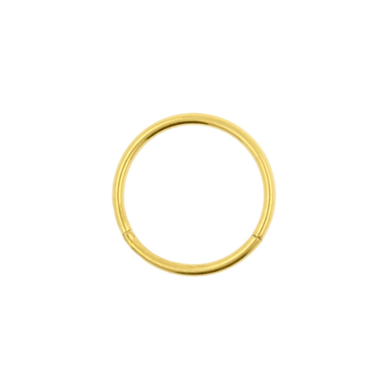 Surgical Steel Click Ring Gold