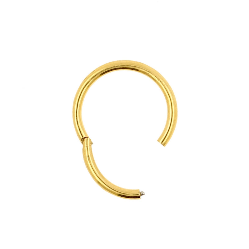 Surgical Steel Click Ring Gold