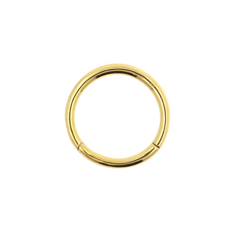 Chirurgisch Stalen Click Ring Goud