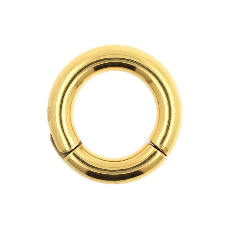 Chirurgisch Stalen Click Ring Goud