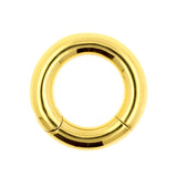Chirurgisch Stalen Click Ring Goud