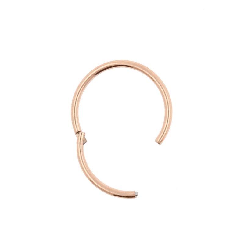 Surgical Steel Click Ring Rose Gold