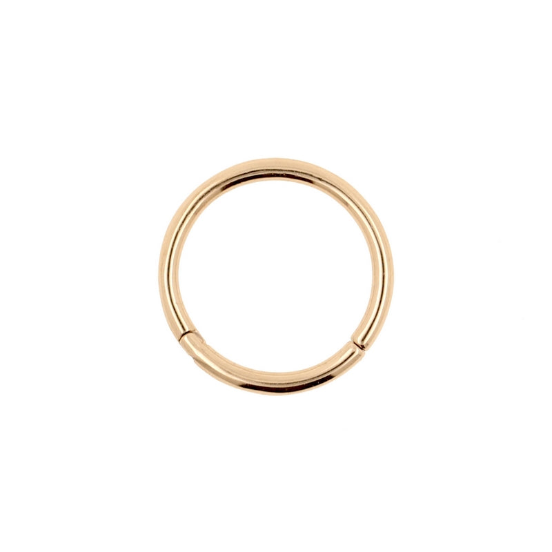 Chirurgisch Stalen Click Ring Rose Goud