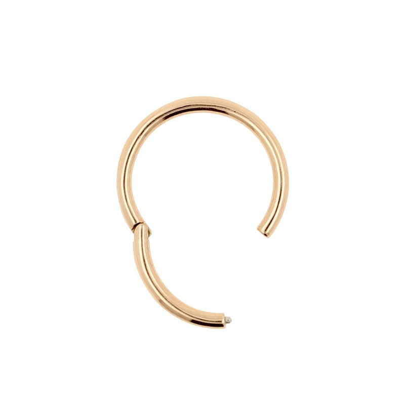 Surgical Steel Click Ring Rose Gold