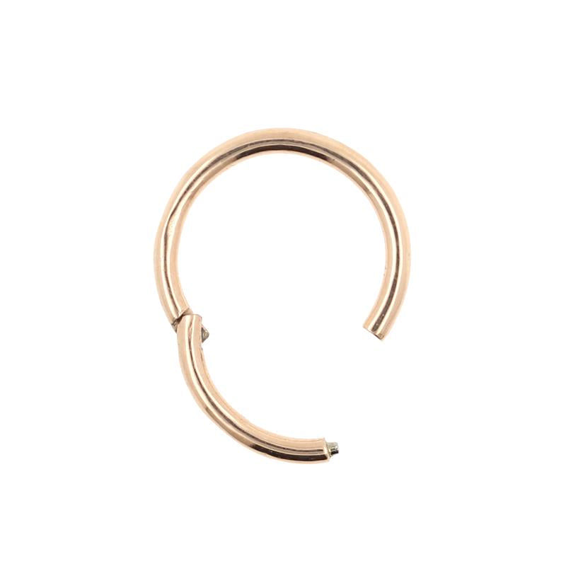 Chirurgisch Stalen Click Ring Rose Goud