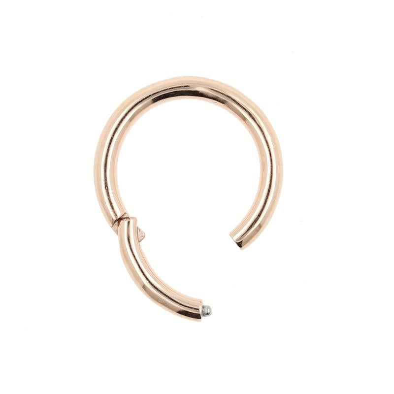 Chirurgisch Stalen Click Ring Rose Goud