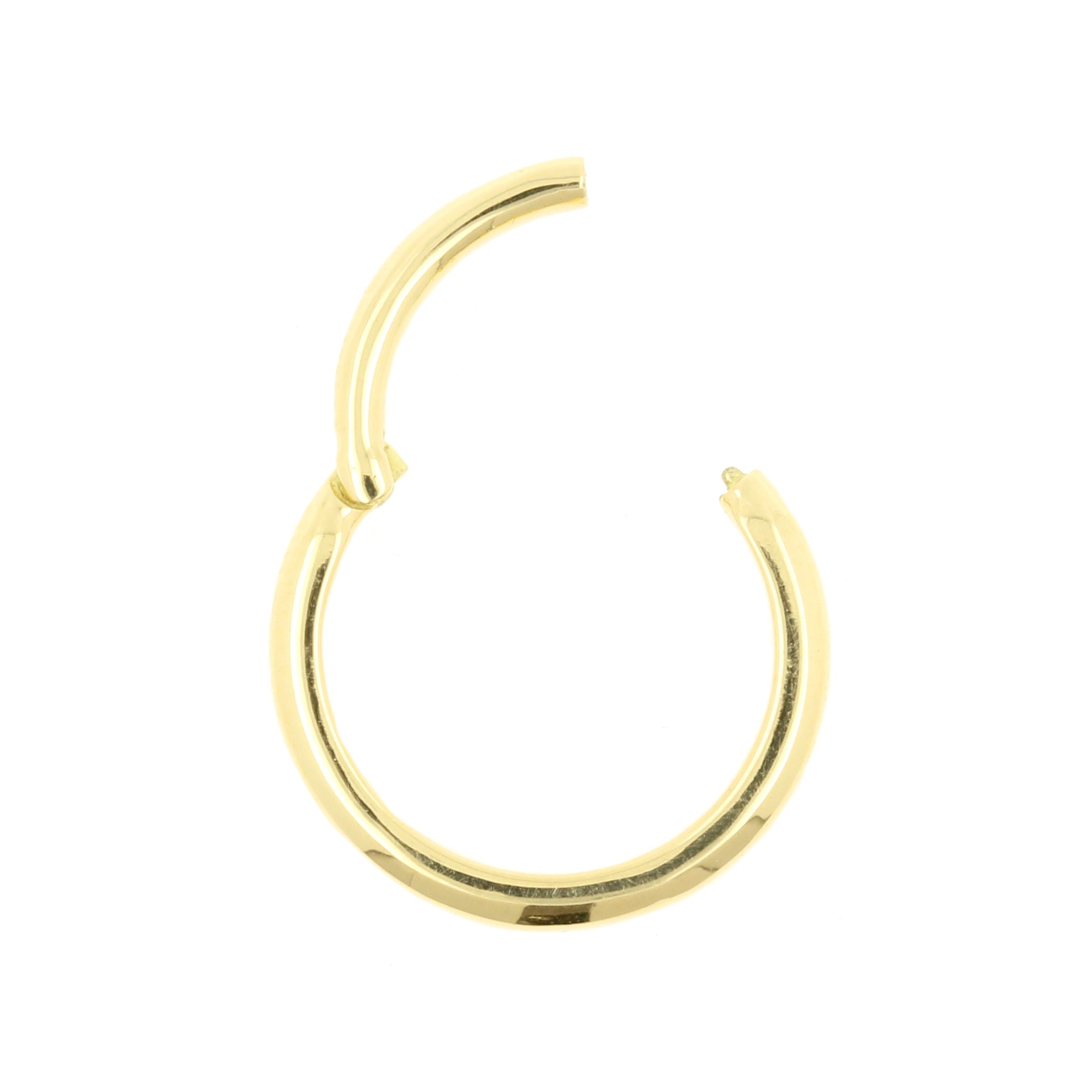 18 Karaats Gouden Click Ring - Half Rond Goud