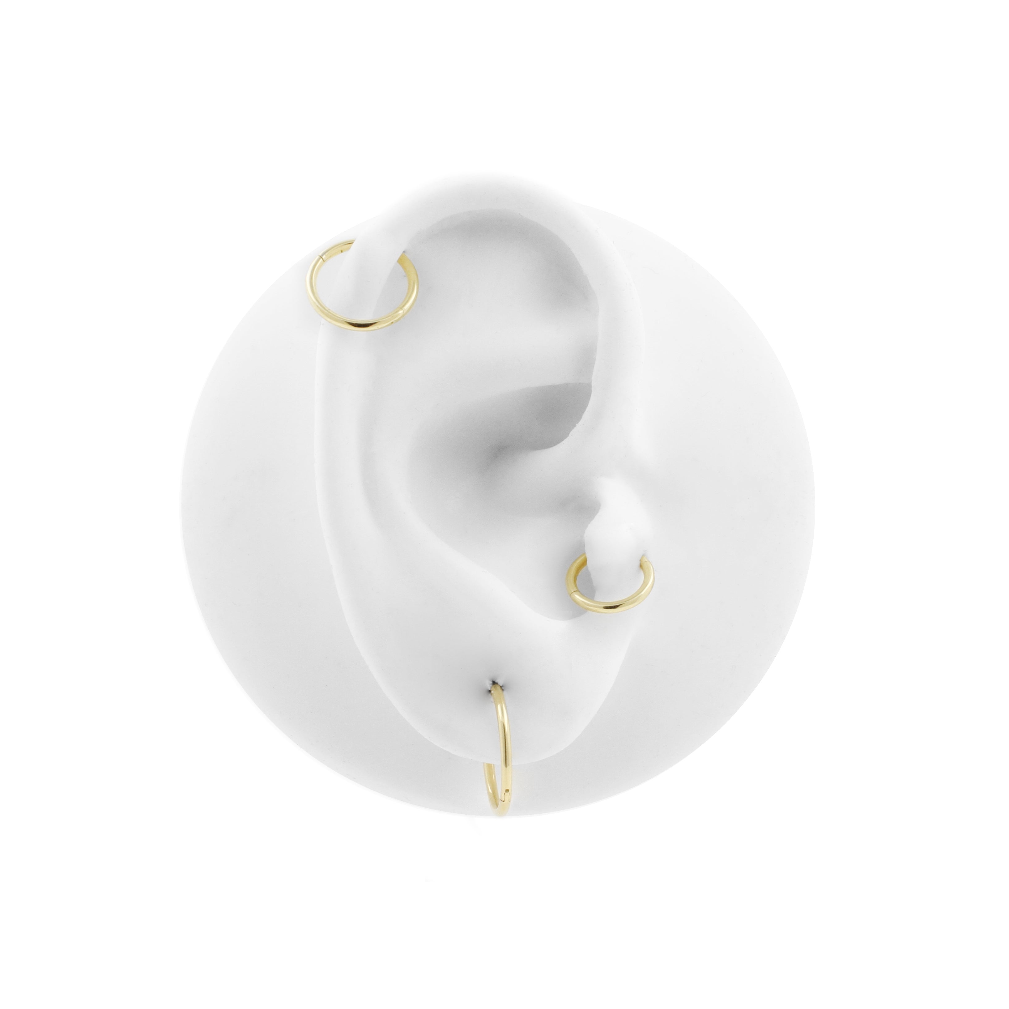 18 Karaats Goud Click Ring Met Wave Lock