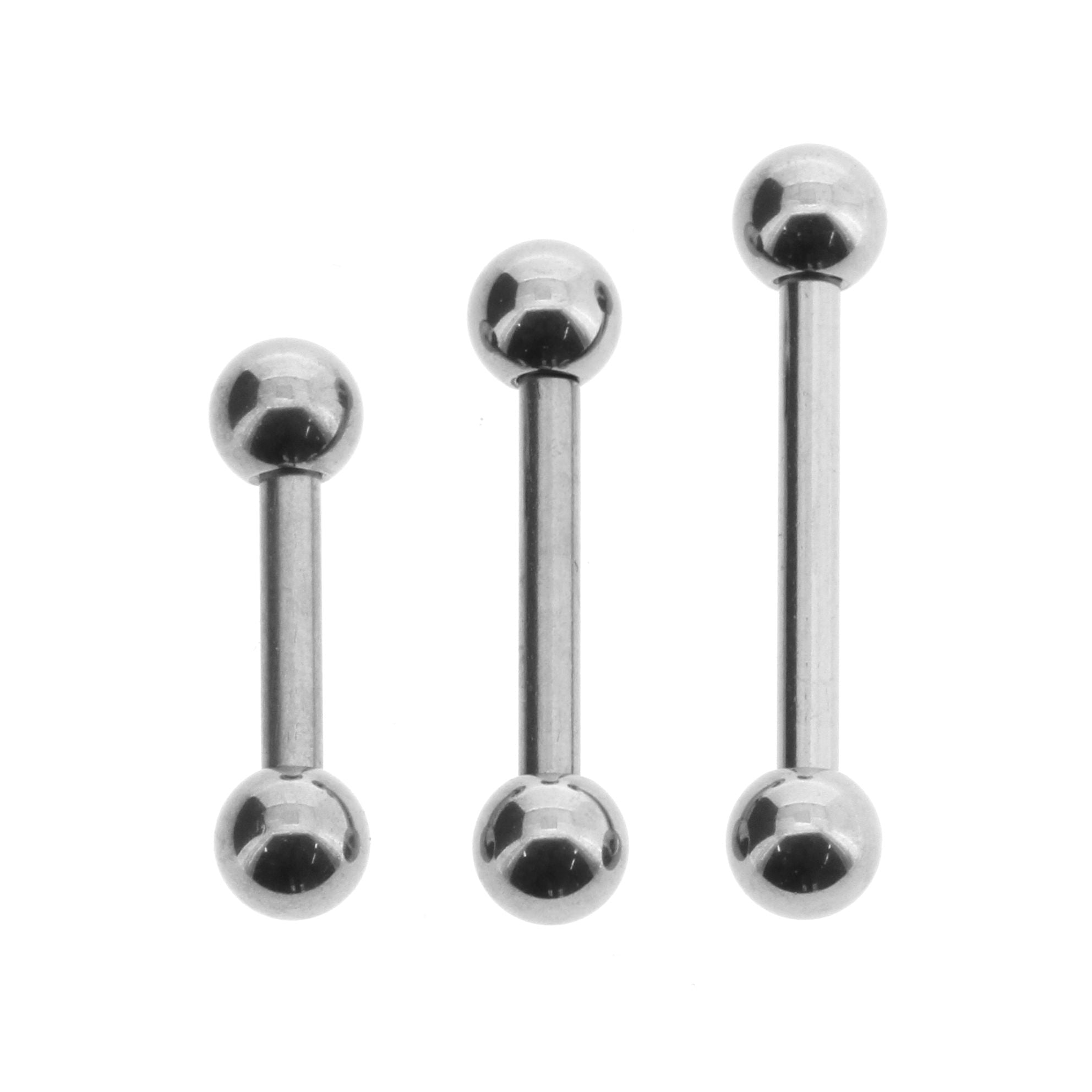 Titanium Barbell Zilver