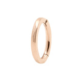 Nikkelvrij Stalen Navel Clicker - Plat Rose Goud