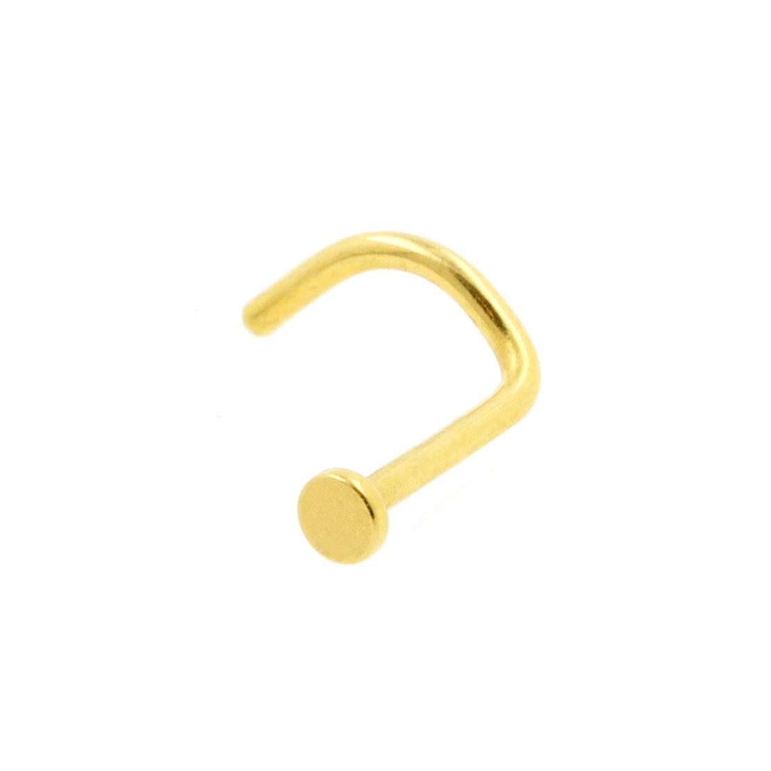 Stalen goldplated neuspiercing hart met kristal voor dames | -NL Stalen goldplated neuspiercing hart met kristal voor dames | -NL