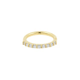 18 Karaats Gouden Neus Click Ring Met Diamanten