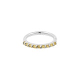 18 Karaats Witgouden Neus Click Ring Met Diamanten