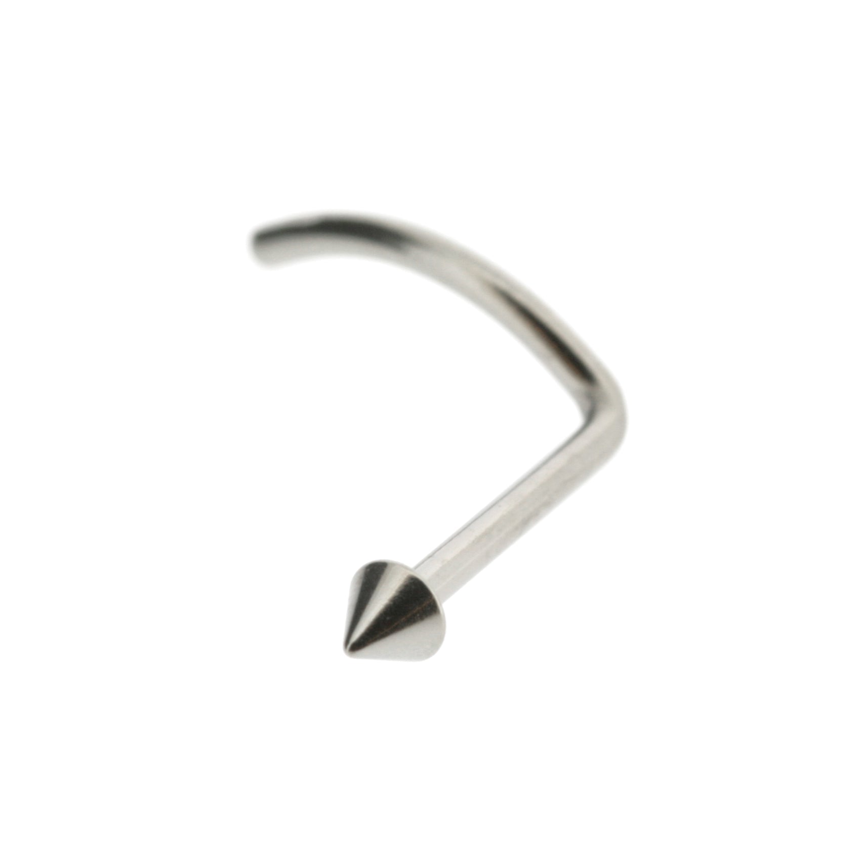 Titanium Nosestud Spike Silver