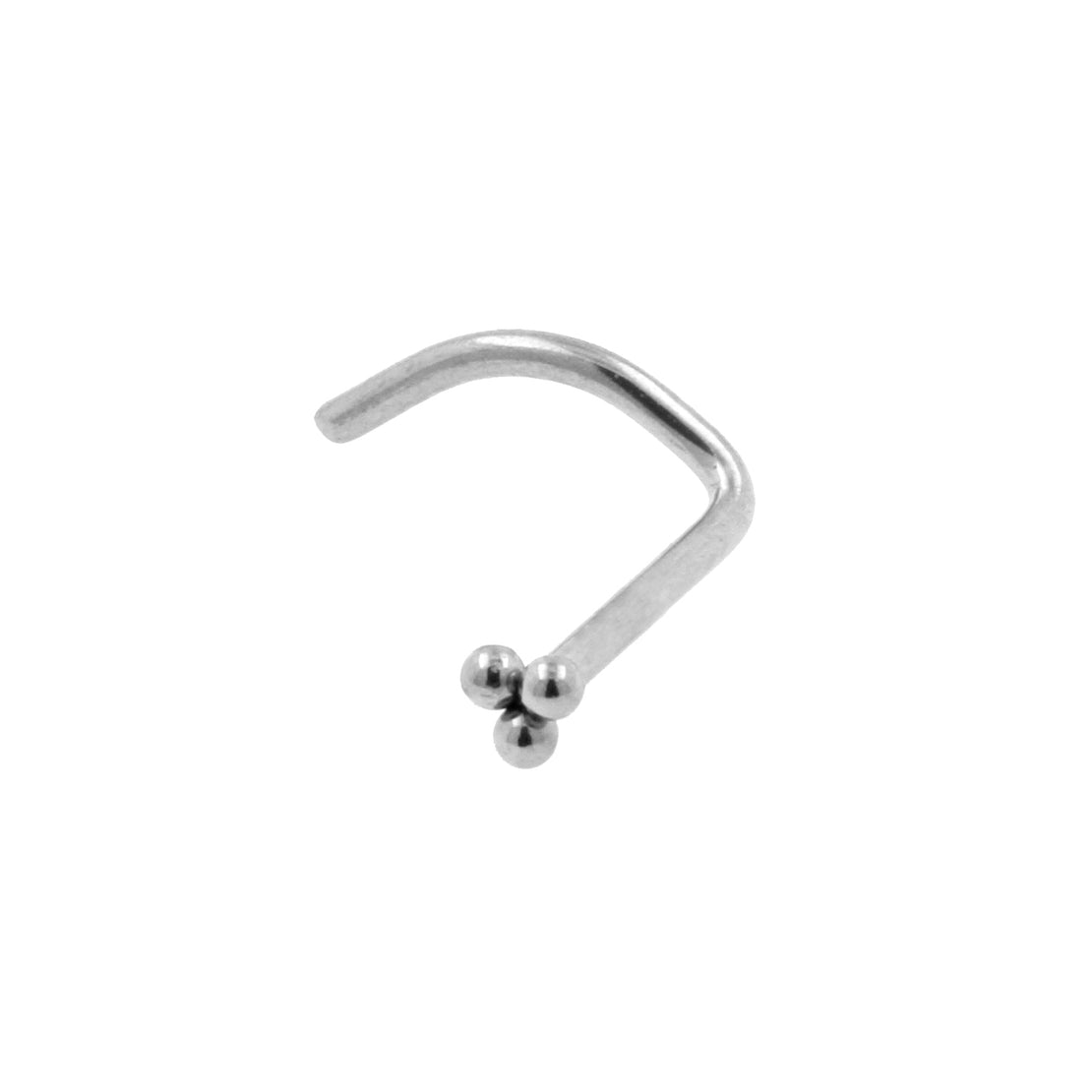 Neuspiercing zilver925 met slang Een neuspiercing is vervaardigd ui Neuspiercing zilver925 met slang Een neuspiercing is vervaardigd ui