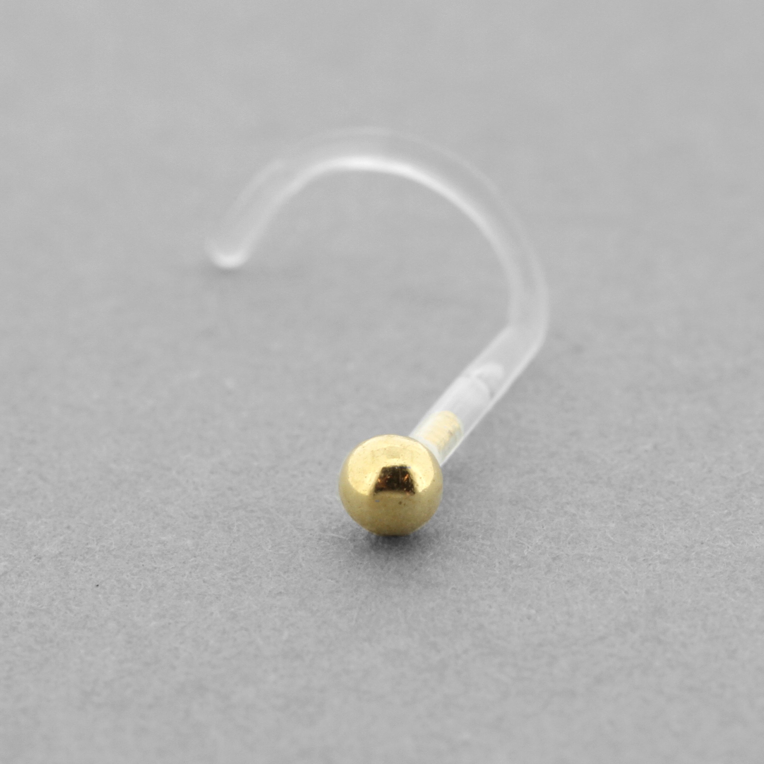 Bioplast Nosestud - Gold Ball