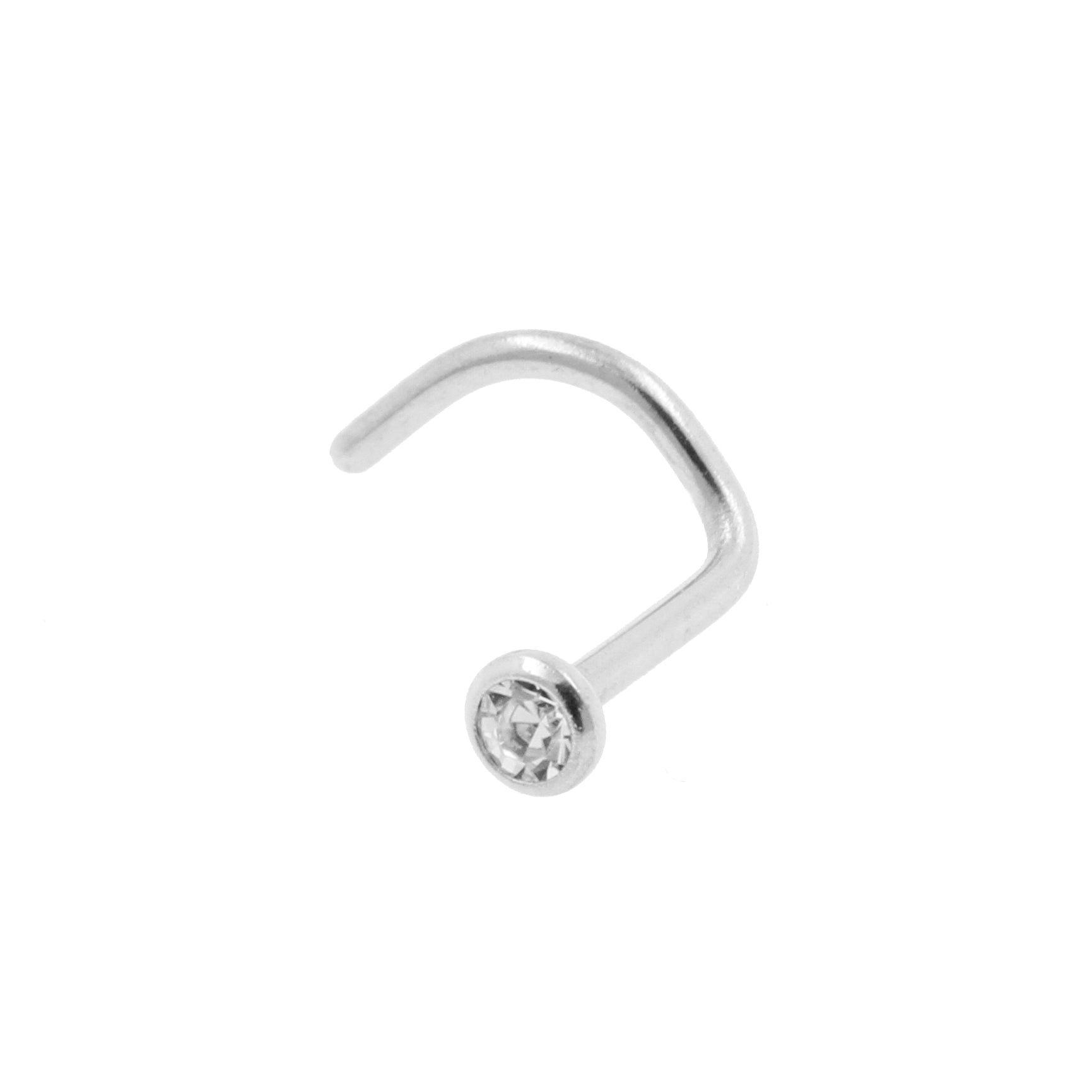 Surgical Steel Jewelled Nosestud Crystal