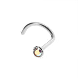 Surgical Steel Jewelled Nosestud Crystal AB